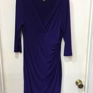 Ralph Lauren royal blue 1/4 Sleeve Dress